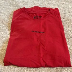 Alphalete shirt in red, size medium